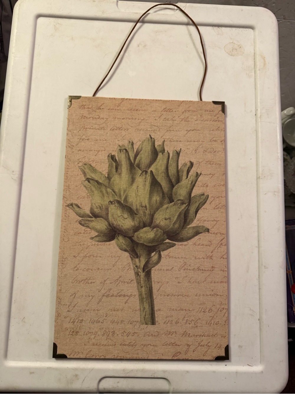 Ashland Green Artichoke Botanical Wall Hanging